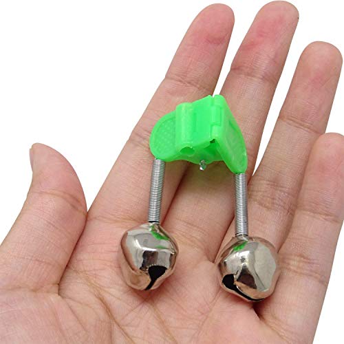 10-Pack Fishing Rod Dual Bell Alarm - Extra Loud Bite Alert