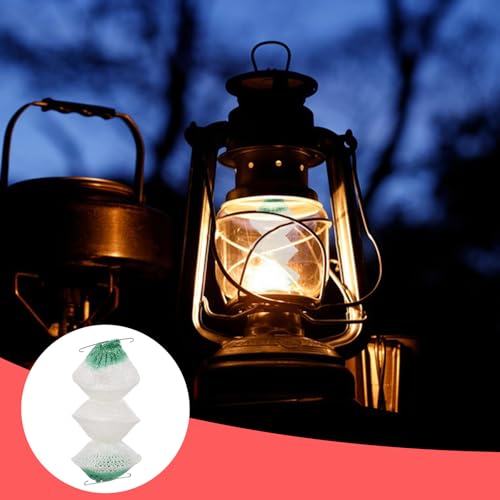 3-Layer Propane Lantern Mantles Set with Clips - 6 Pcs