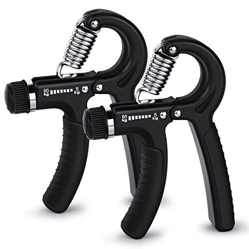 Adjustable Hand Grip Strengthener - 2 Pack Forearm Exerciser