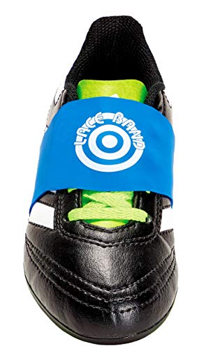 Youth Soccer Cleat Lace Protector - Blue Lace Bands