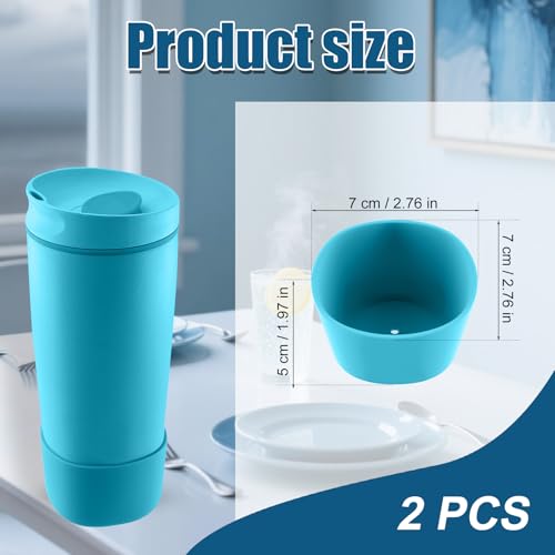 Silicone Boot for Owala SmoothSip Slider Tumbler - Blue (2pcs)