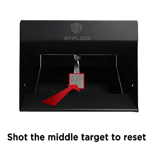 Metal Pellet Gun Target Trap with Reset Mechanism for Indoor/Outdoor Shooting