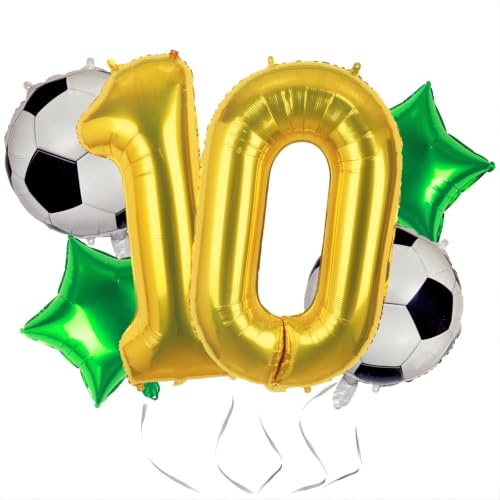 Soccer Balloons 10th Birthday Party Decorations Supplies for Boy