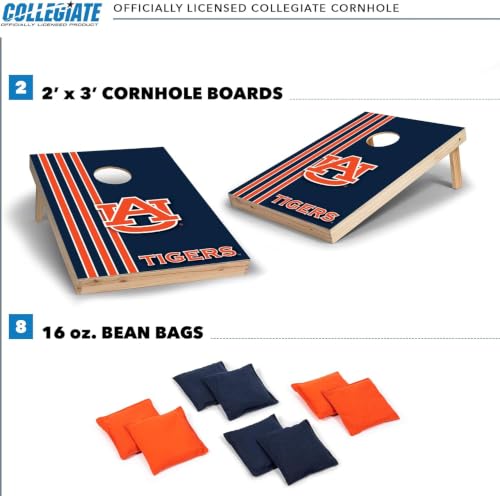 2' x 3' Auburn Tigers Cornhole Set - 2 Boards & 8 Bean Bags
