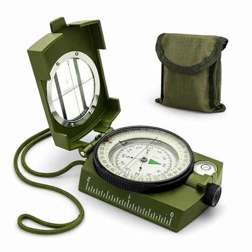 Durable Lensatic Compass for Camping & Outdoor Navigation