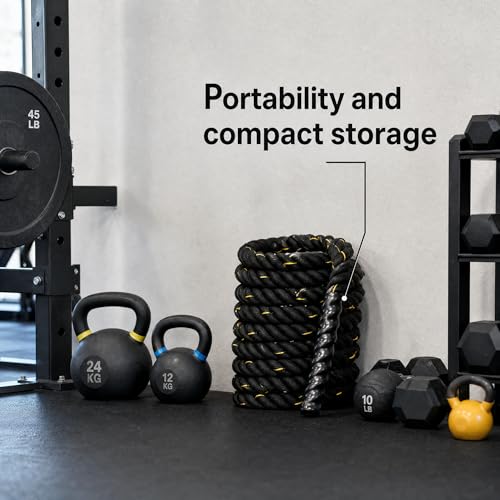 Battle Rope 1.5 Inch Diameter - 30 FT Heavy Workout Rope