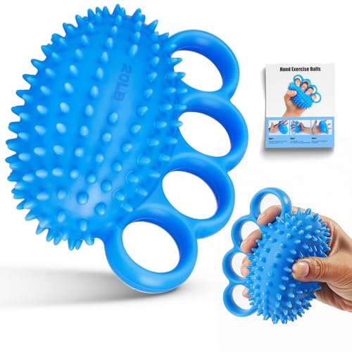 Hand Exercise Ball - Grip Strengthener & Stress Relief - Blue