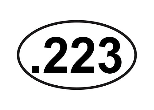 .223 Pro 2nd Amendment Oval Decal Sticker - Weatherproof