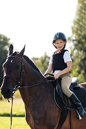 Kids Horse Riding Pants with Zipper Pockets - Medium Khaki