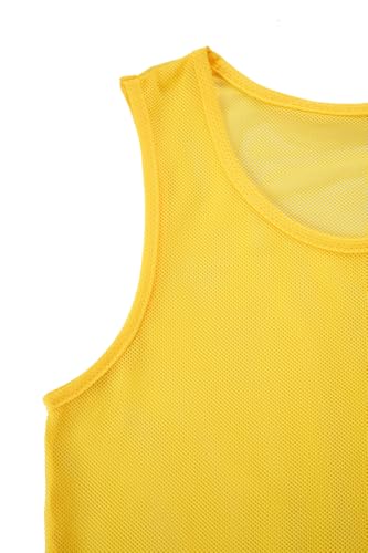 Practice Scrimmage Vests for Kids & Adults - 12 Pack