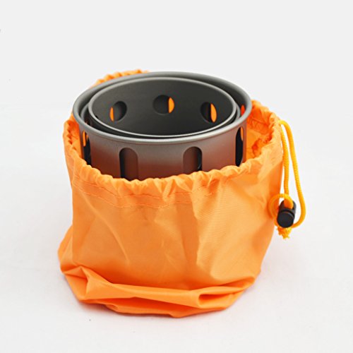 TOAKS Titanium Collapsible Camping Stove - Ultralight Portable Wood Burner