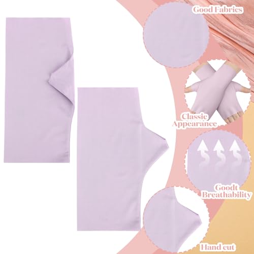 UV Protection Fingerless Gloves for Women - Light Gray, White, Pink, Purple