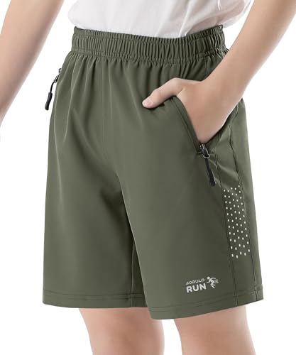 Youth Athletic Shorts - Quick Dry, Lightweight, Breathable, Size 5-16