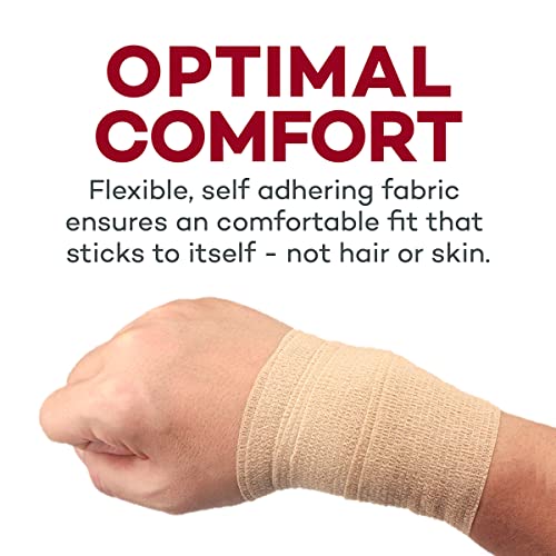 Cohesive Bandage Wrap - 2" x 5 Yard Self-Adherent Medical Tape - 36 Rolls