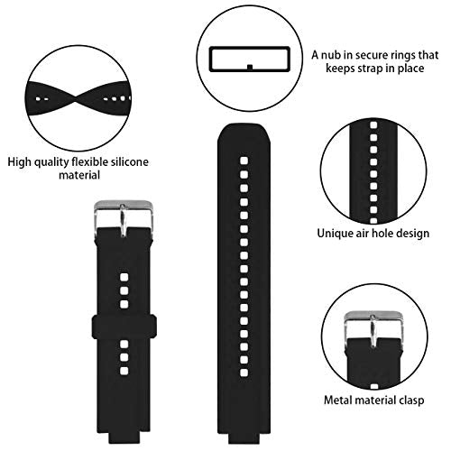 Soft Silicone Replacement Watch Band for Garmin Forerunner 25 - Small Black