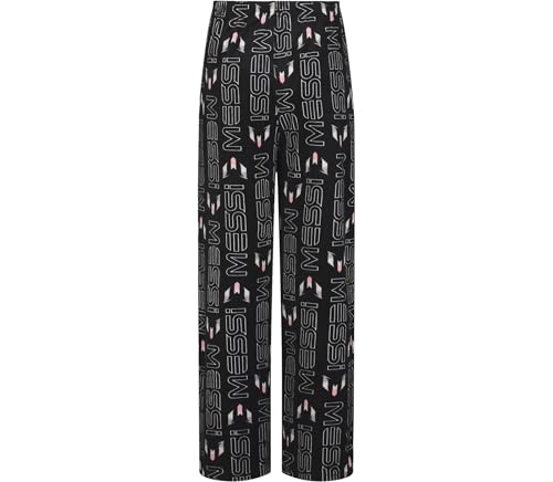 Youth Lifestyle Long Sleep Pants - Loose-Fit Pajama Bottoms - Messi Name Stripe Pant