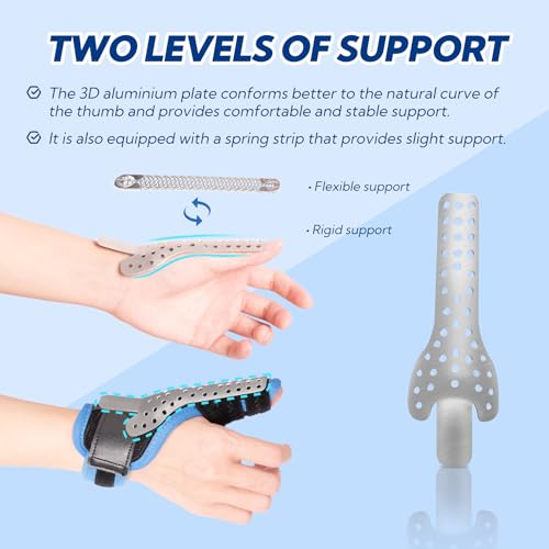 YiYame L/XL Trigger Thumb Splint for Dequervain's Tendonitis & Arthritis Support