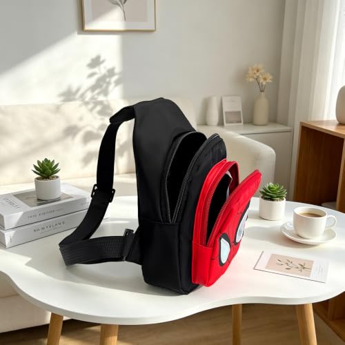 ACZHHZC Spider Cartoon Crossbody Backpack Sp1 Small Sling Bag for Men Women