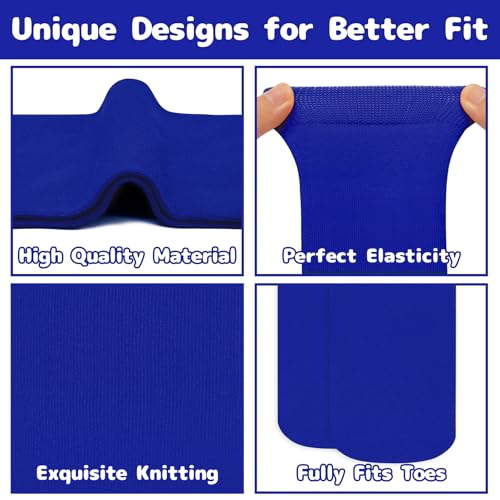 Toddler Soccer Socks for Kids - Athletic Baseball & Softball - 3-6 Years, Royal Blue