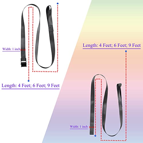 Car Roof Rack Loop Tie Down Straps,Short Cam Buckle Straps for Kayak, Surfboard, Paddle Board, Surf Rack Lashing Strapsl. Longboard, Bodyboard, Truck, Dock,Boat, Trailer,ATV, Dirt Bike and Canoe