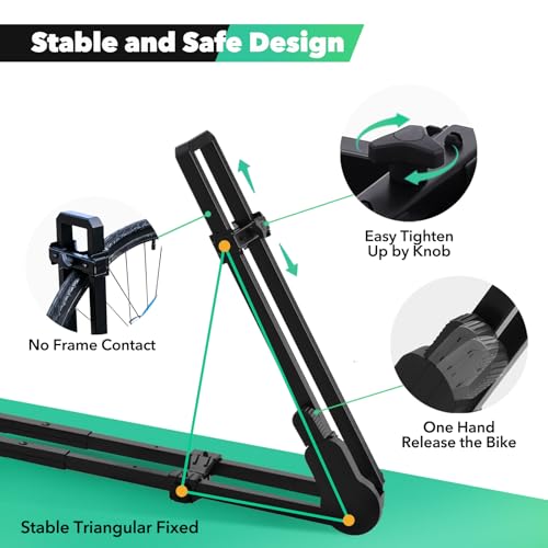 Upright Dual-Arm Roof Bike Rack - Rooftop Carrier for 1 Bike