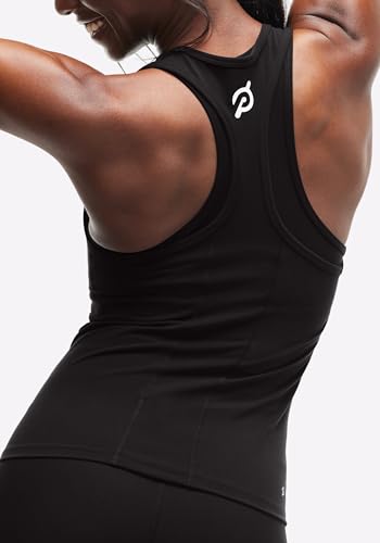 Peloton Women's Cadent Racerback Active Tank Top Medium Black - Breathable & Moisture-Wicking Fitness Top