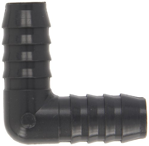 90-Degree Elbow PVC Tube Fitting - Schedule 40, 1-Inch Barbed