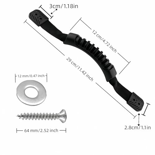 Universal Kayak Handle Replacement Set - Non-Slip Grip, 11.42 inch
