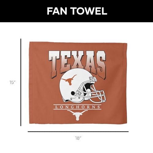 Texas Longhorns Rally Towel - 15 x 18 Inch Lightweight Fan Gear