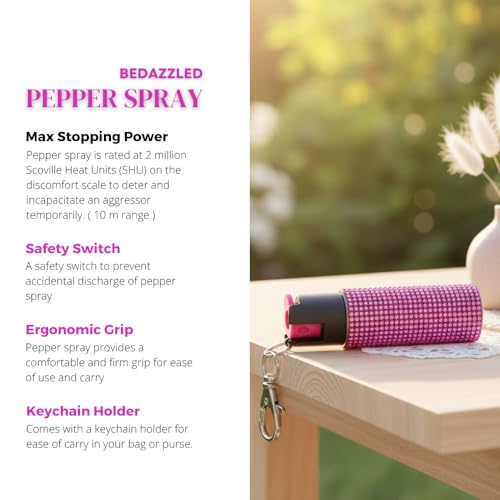 Odds Shifter Pepper Spray and Stun Gun: Lipstick stun Gun for Women, Empowering 1.6 uC Mini Stun Gun and 0.5 oz Pepper Spray Pink - Stun Gun and Pepper Spray Combo
