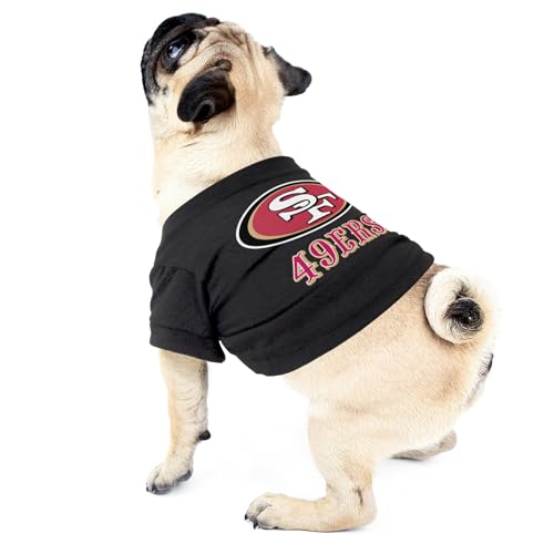 San Francisco 49ers Pet T-Shirt - Team Color, Small