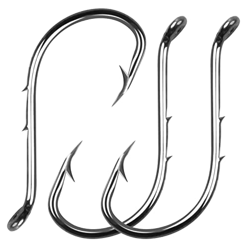 Octopus Baitholder Fishing Hooks - Sharp Barbed Circle Hooks, Size 6# - 100pcs