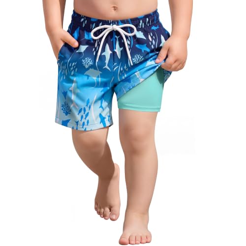 Toddler Boys Swim Trunks - Quick Dry & Soft - 4T Blue