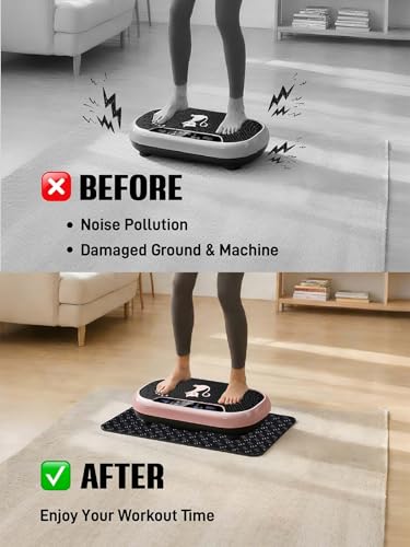 Double-Sided Non-Slip Exercise Mat for Vibration Plates