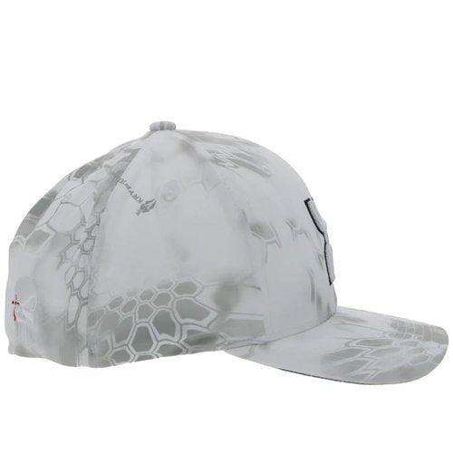 HOOEY Men's Chris Kyle Flexfit Fitted Hat (US, Alpha, Large, X-Large, White Camo)