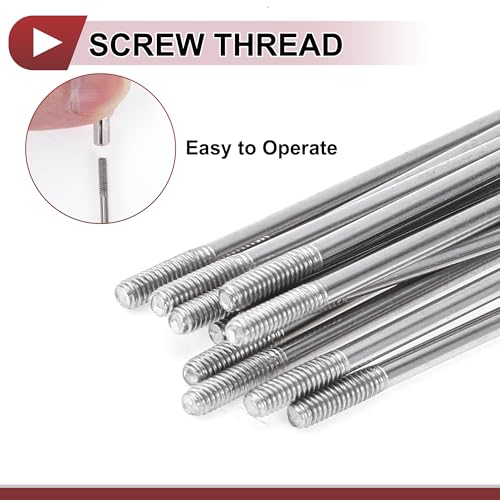 14G Bicycle Spokes - 265mm Stainless Steel Spoke Set