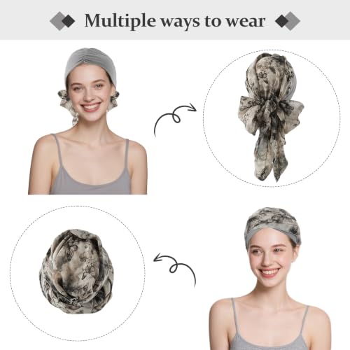 Chemo Headwear Turban for Women - Butterflies Hair Scarf