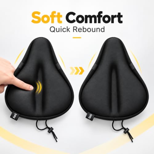 X-Large Gel Foam Bike Seat Cover with Anti-Slip Bottom - Szynic