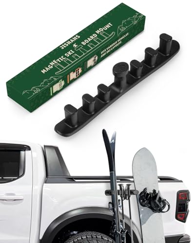 Magnetic Ski Holder for Car - Black Ski & Snowboard Mount