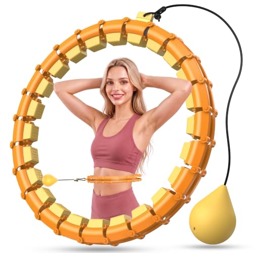 Weighted Infinity Fitness Hoop - Silent 24 Detachable, Orange