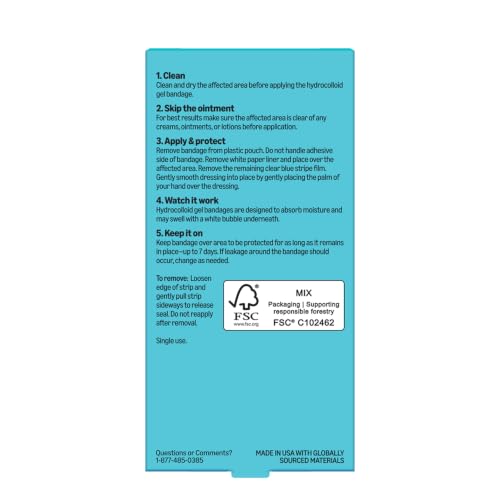 Hydrocolloid Gel Bandages for Fingers & Toes - 16 Count