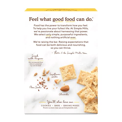 Simple Mills Almond Flour Crackers - Fine Ground Sea Salt, 4.25 Oz
