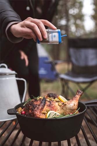 Compact Salt and Pepper Shaker with Dual Compartments
