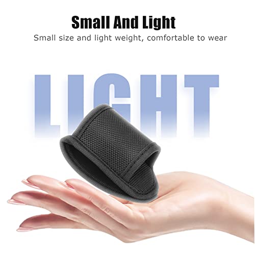 Flashlight Holster for Duty Belt - Nylon Compact Light Holder - Black 1 Pack