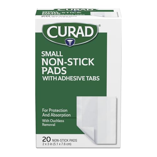 Non-Stick Adhesive Pads - 2x3 Inches, 20 Count