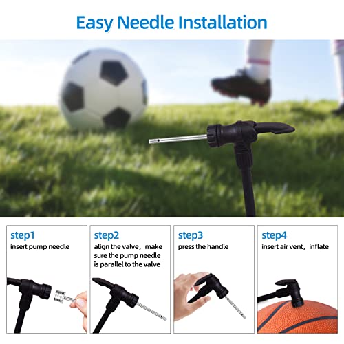 16-Pack Dual-Port Air Pump Needles for Sports Balls
