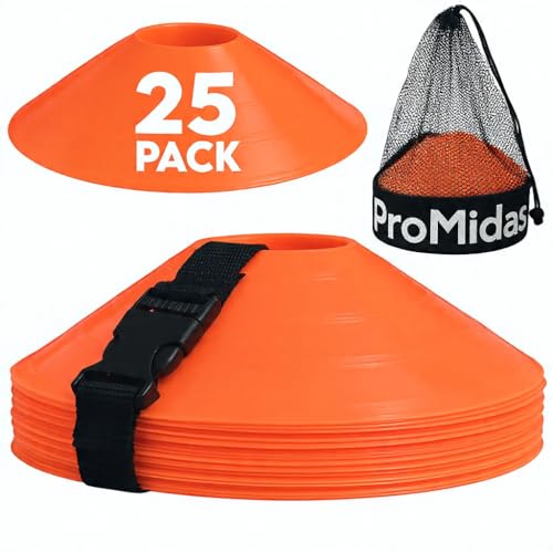 Flexible Soccer Training Cones - 25/50/100/200 Pack for Kids