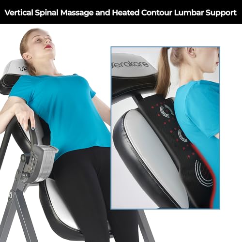 Advanced Heat and Massage Inversion Table for Back Relief