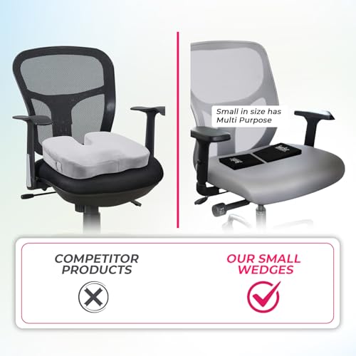 EVA Foam Wedges for Back & Knee Support - Pain Relief & Posture Correction, Pack of 2