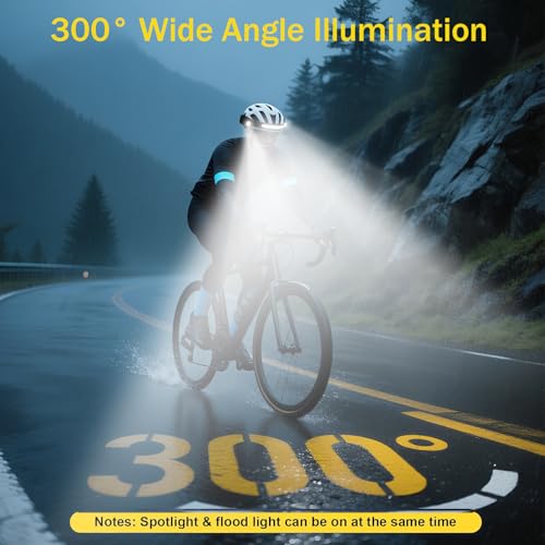 Rechargeable LED Headlamp 2 Pack with Red Light & 260° Wide Beam - 8 Modes, Long Battery Life
